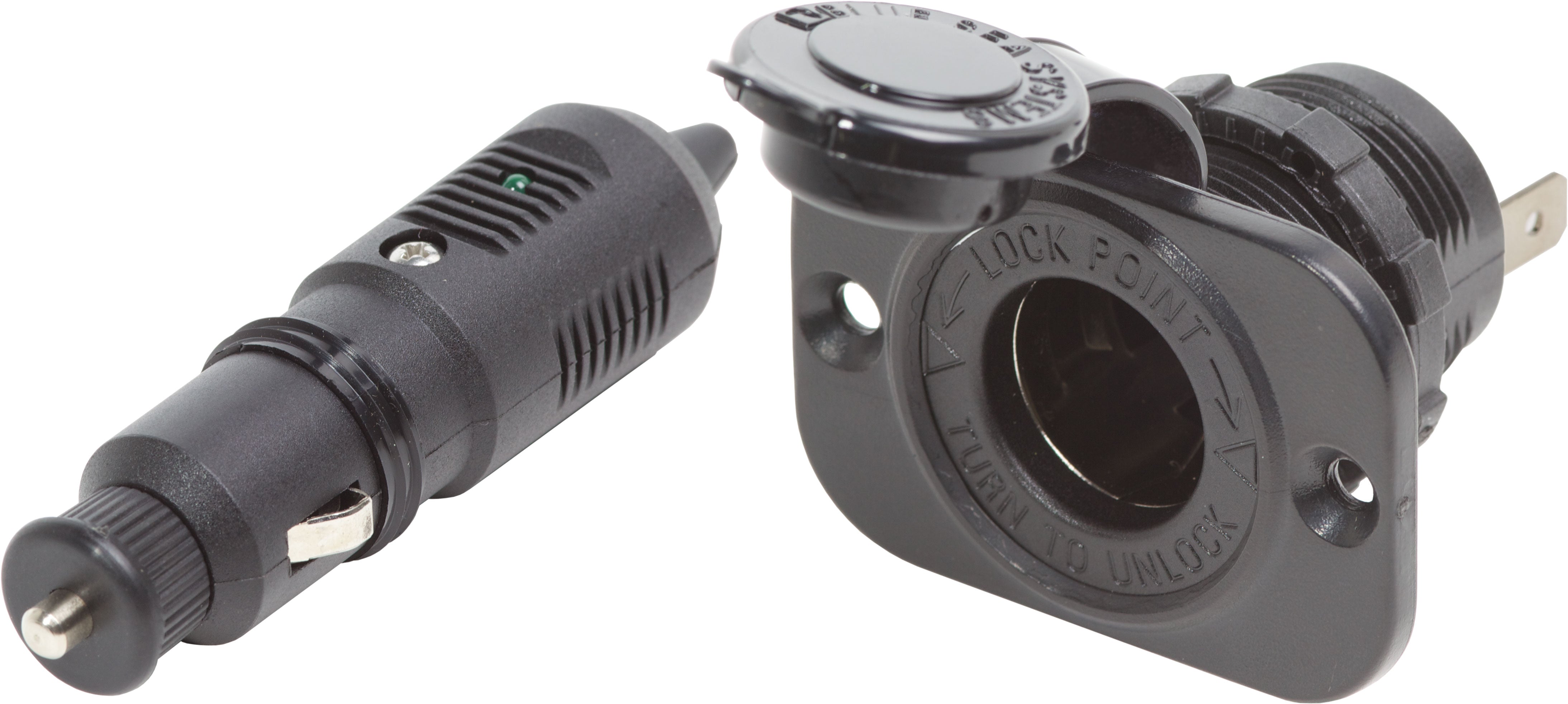 12 Volt Plug with Dash Socket 1015