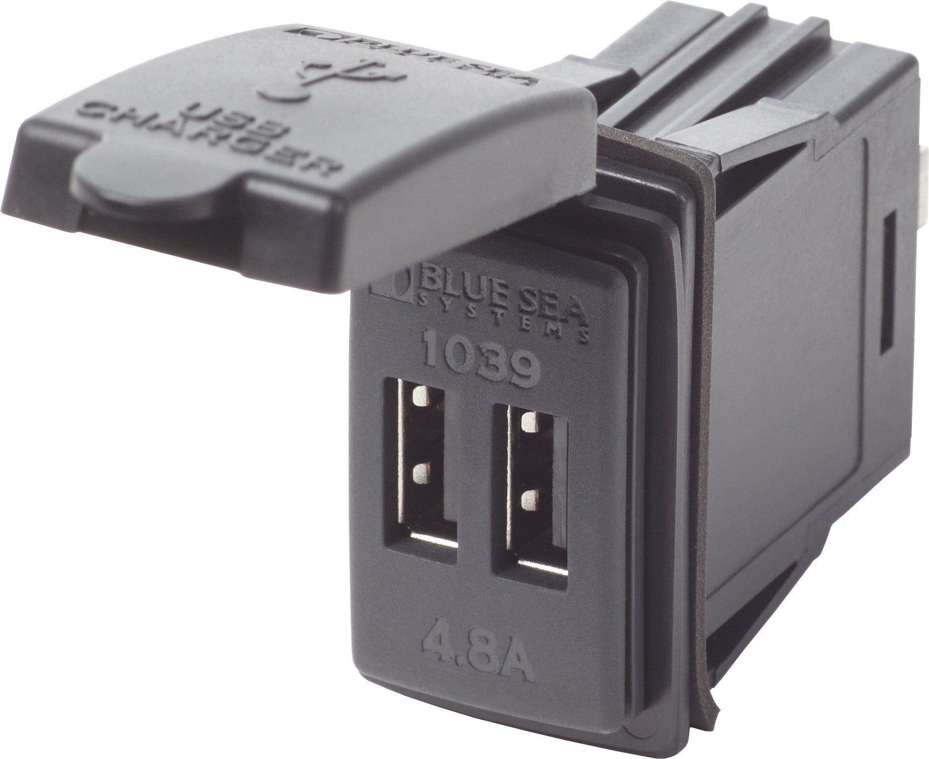 12/24V Dual USB 4.8A Chargers - Switch Mount 1039