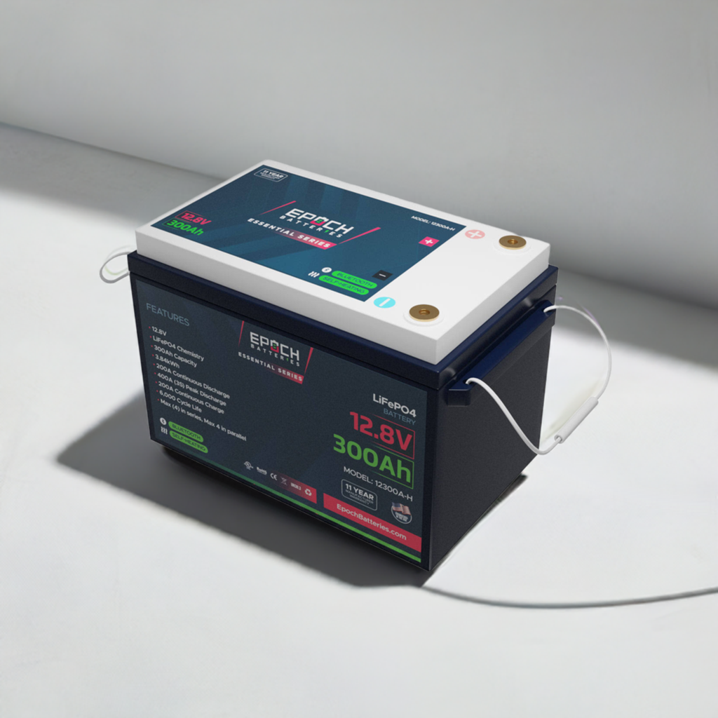 EPOCH 12V 300Ah Essential Series - Bluetooth & Heated LiFePO4 Battery