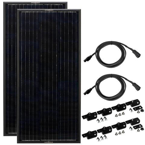 OBSIDIAN® SERIES 200 Watt Solar Panel Kit (2x100)