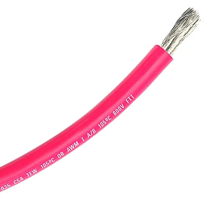 Ancor Tinned Copper Battery Cable, 4/0 AWG (103mm2), Red or Yellow - (1ft)