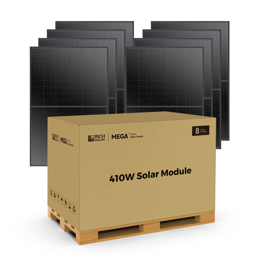 Solar Panel Package - 8 x 410 - 3,280w kit