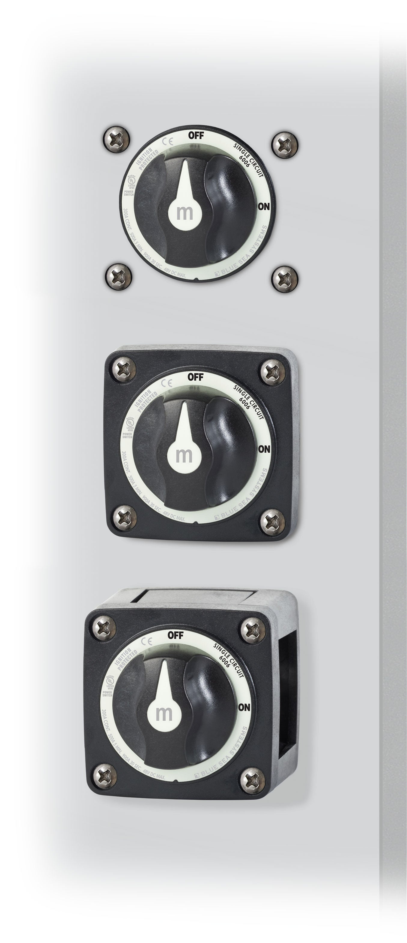 Switch Battery M ON/OFF w/Knob Blk 6006200