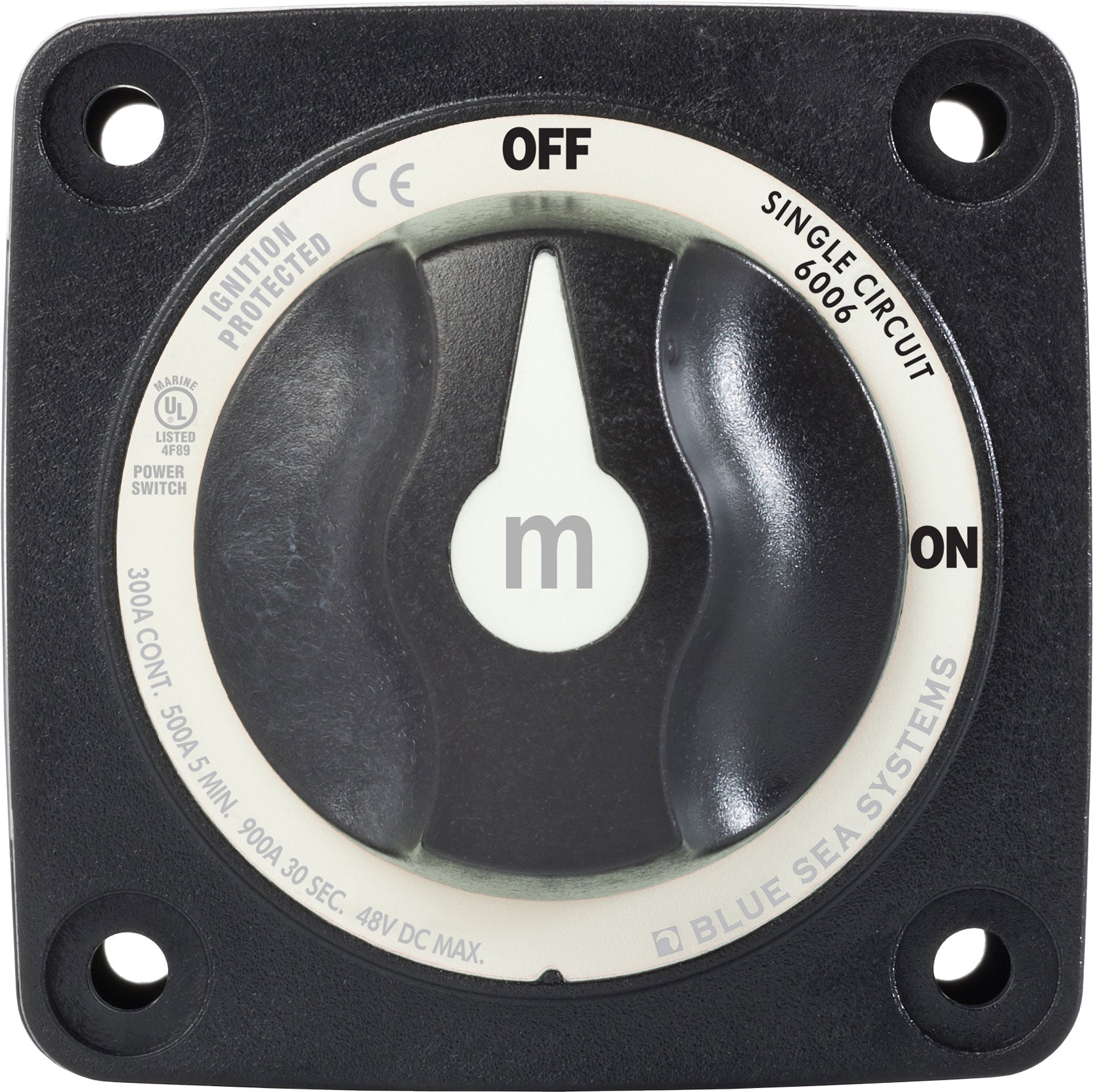 Switch Battery M ON/OFF w/Knob Blk 6006200