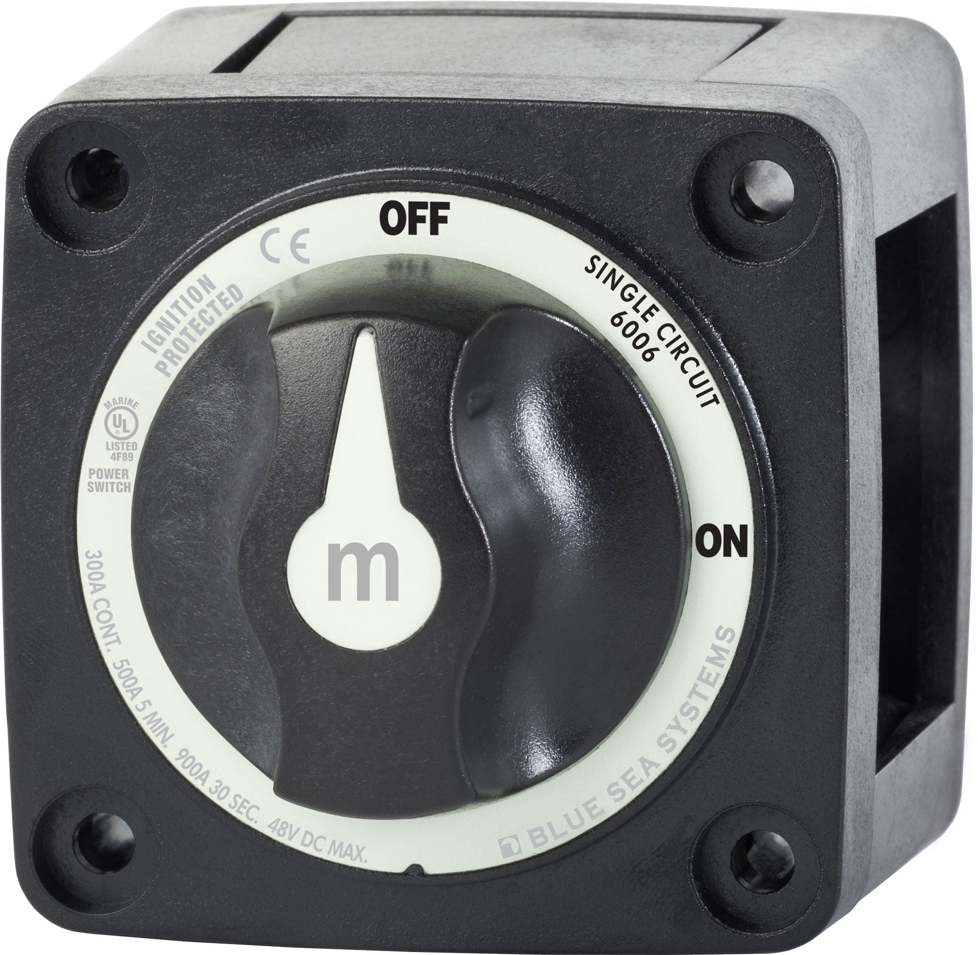 Switch Battery M ON/OFF w/Knob Blk 6006200