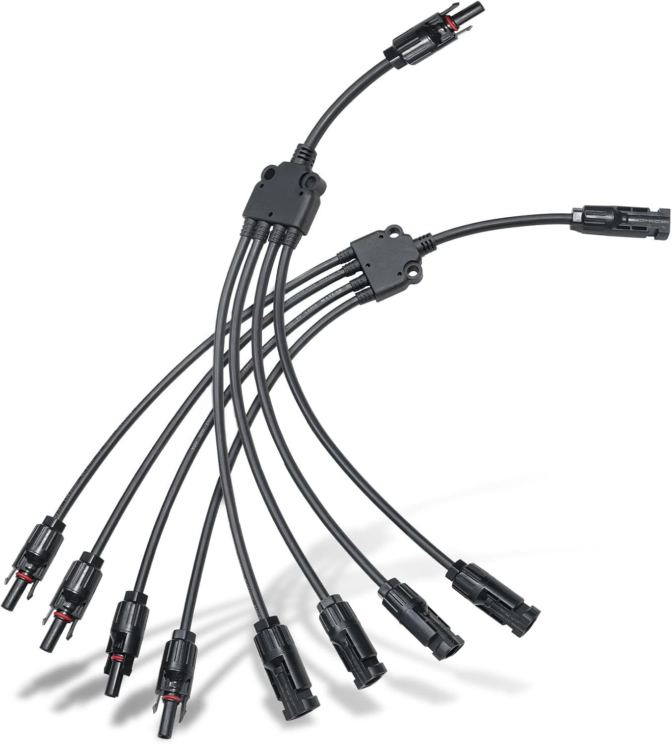 Y Branch Parallel Adapters 4-to-1 | 4-to-1 Weatherproof Parallel Adapters for Solar Panels