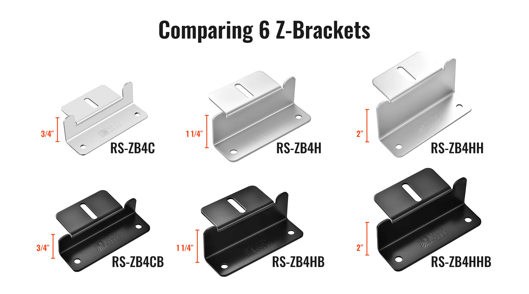 Z-Brackets | Mounting Hardware Z-Brackets with Screws
