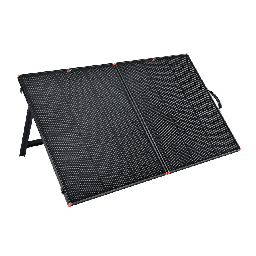 MEGA 200 Portable Briefcase Solar Panel | 200 Watt Portable Solar Panel | Powerful 12V Portable Solar Panel for Generators, Power Stations, Campers | High Efficiency