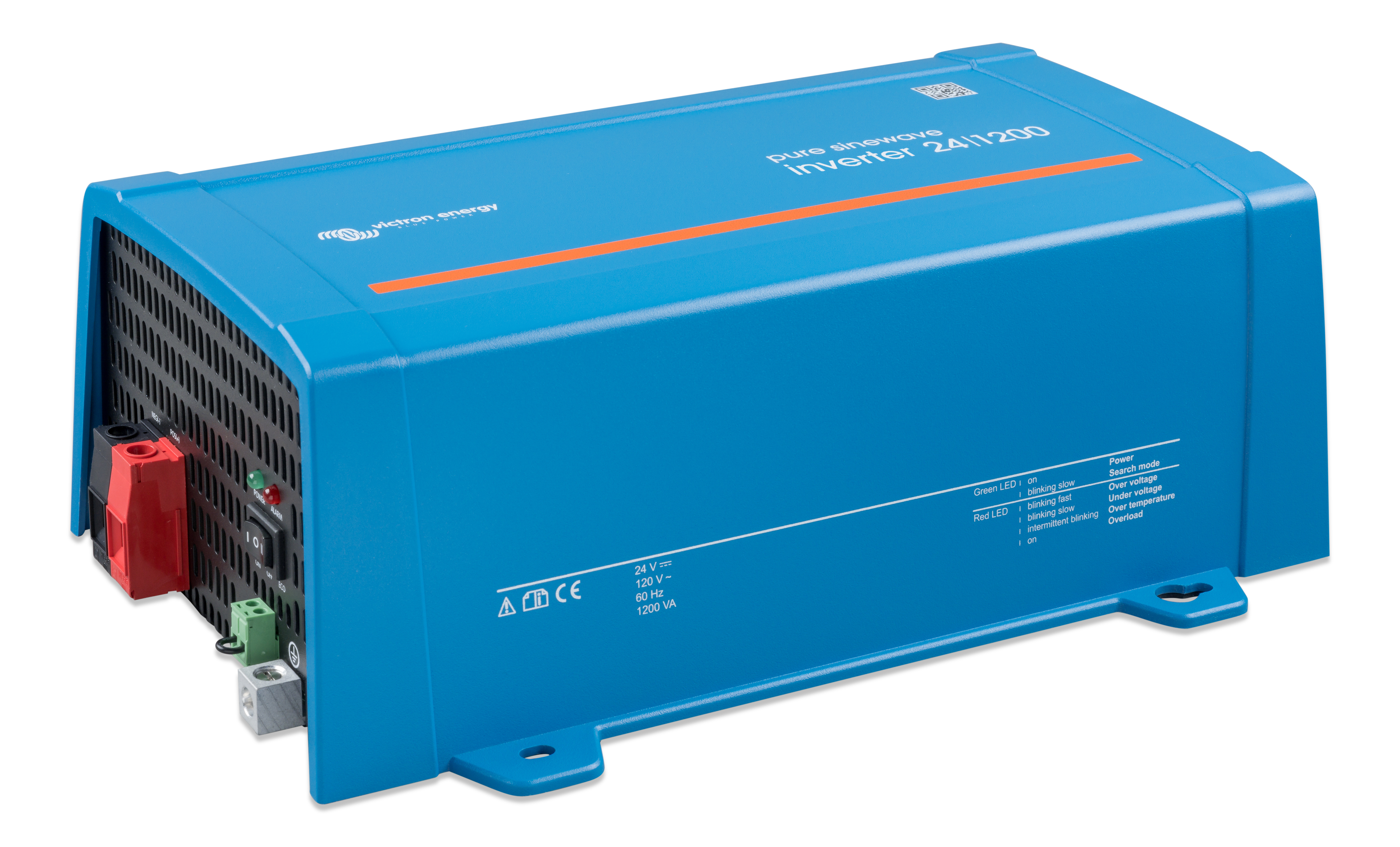 Phoenix Inverter 24/1200 120V VE.Direct NEMA GFCI for RV and off-grid power systems