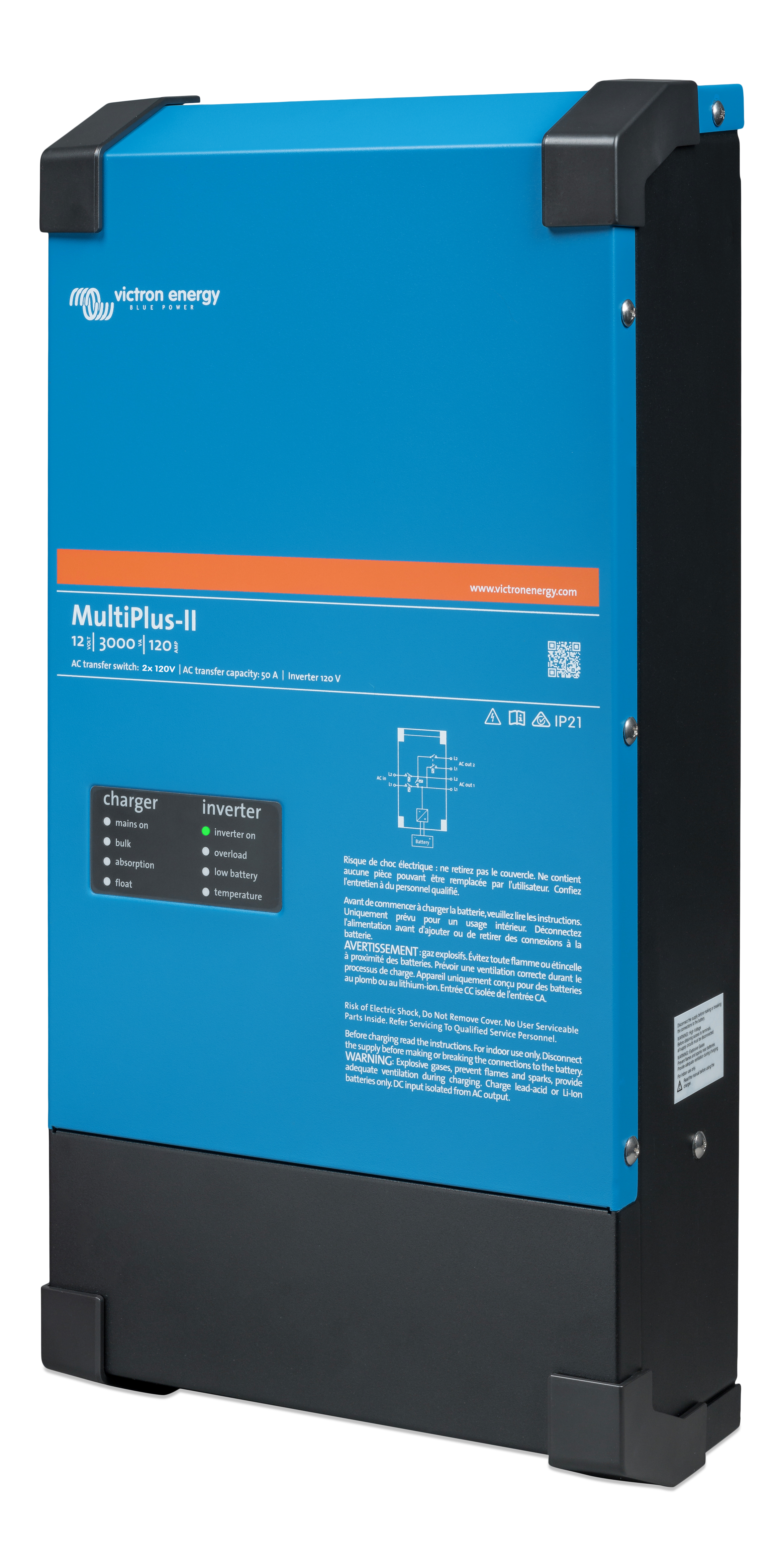 MultiPlus-II 24/3000/70-50 2x120V (UL)