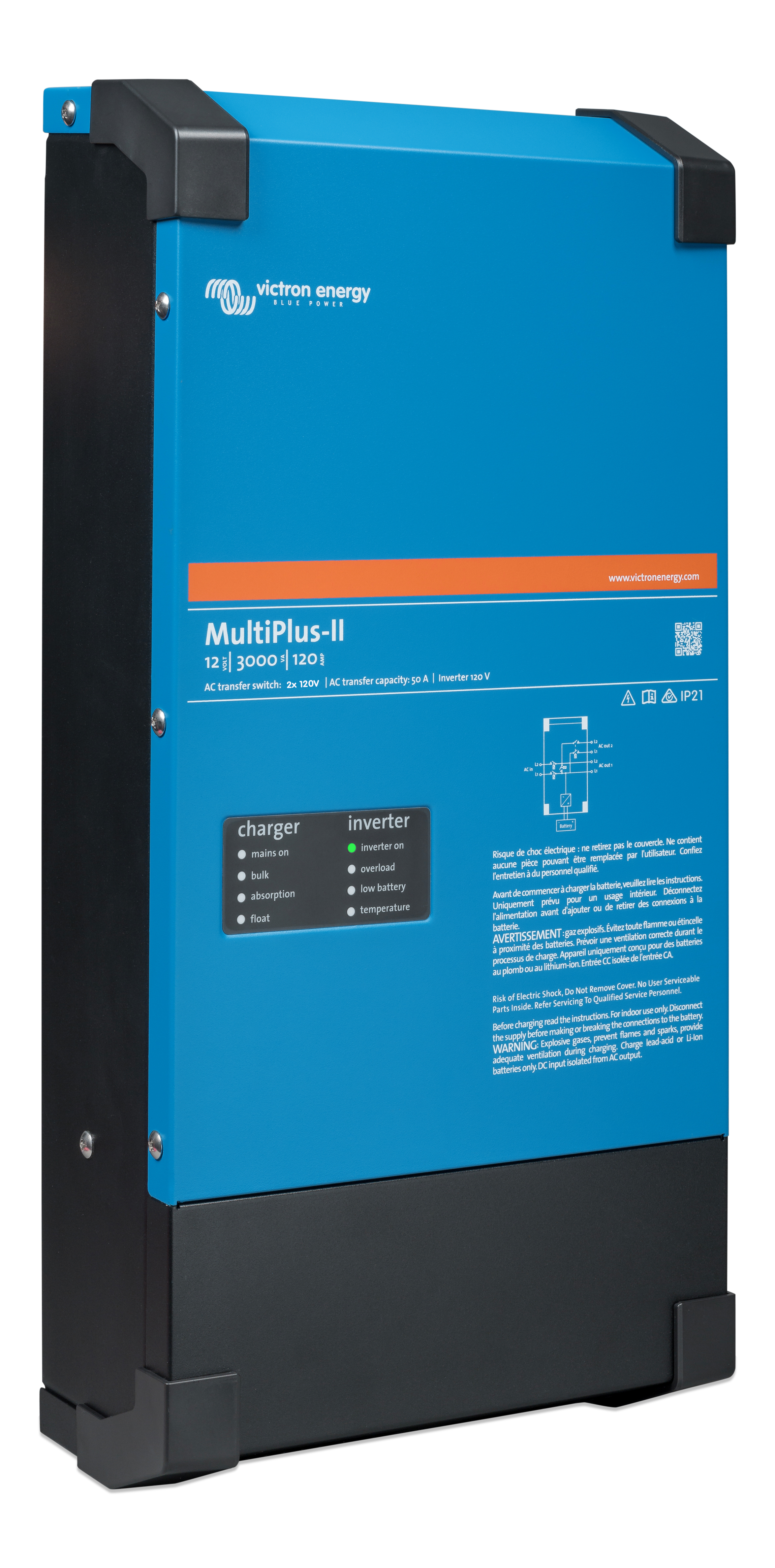 MultiPlus-II 12/3000/120-50 2x120V (UL)