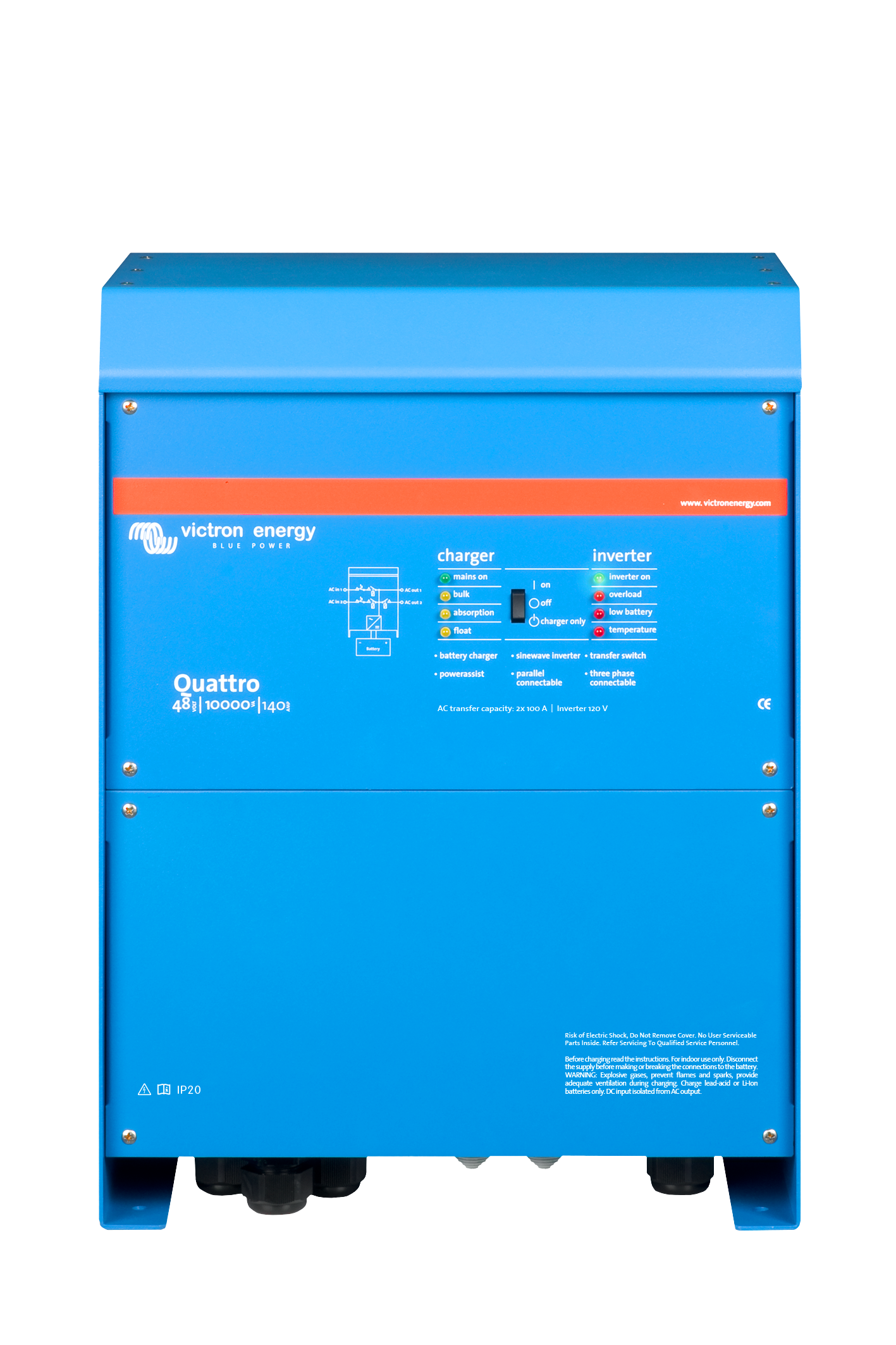 Quattro 48/10000/140-100/100 120V VE.Bus (UL)