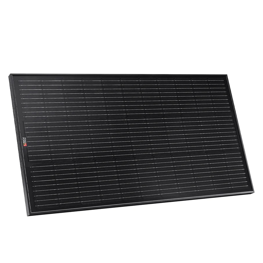 MEGA 100 ONYX | 100 Watt Solar Panel | Premier 12V Off-Grid Solar Panel for Vans, Campers, Boats | 25-Year Output Warranty | UL Certified