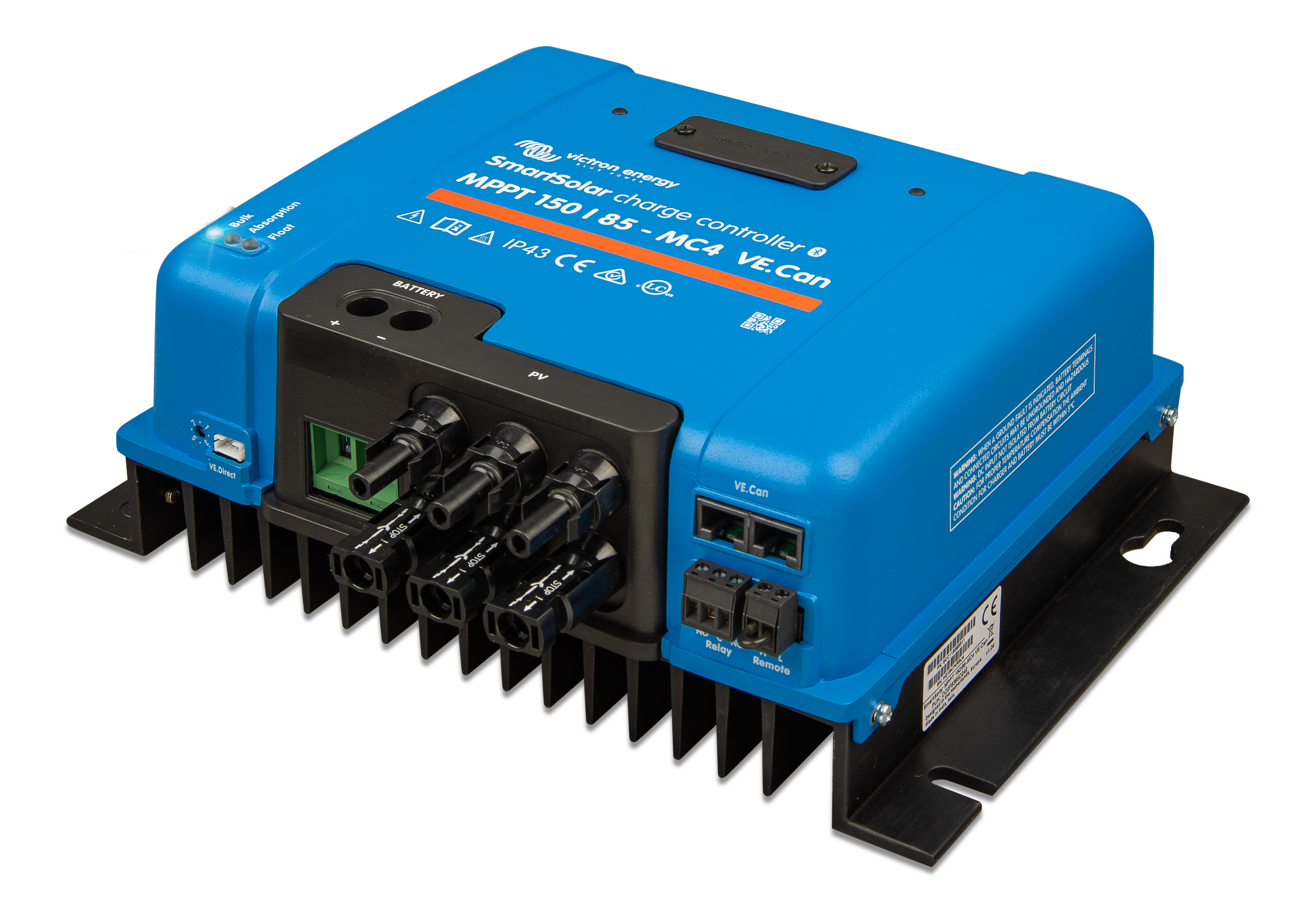 SmartSolar MPPT 150/85-MC4 VE.Can for RV and off-grid power systems