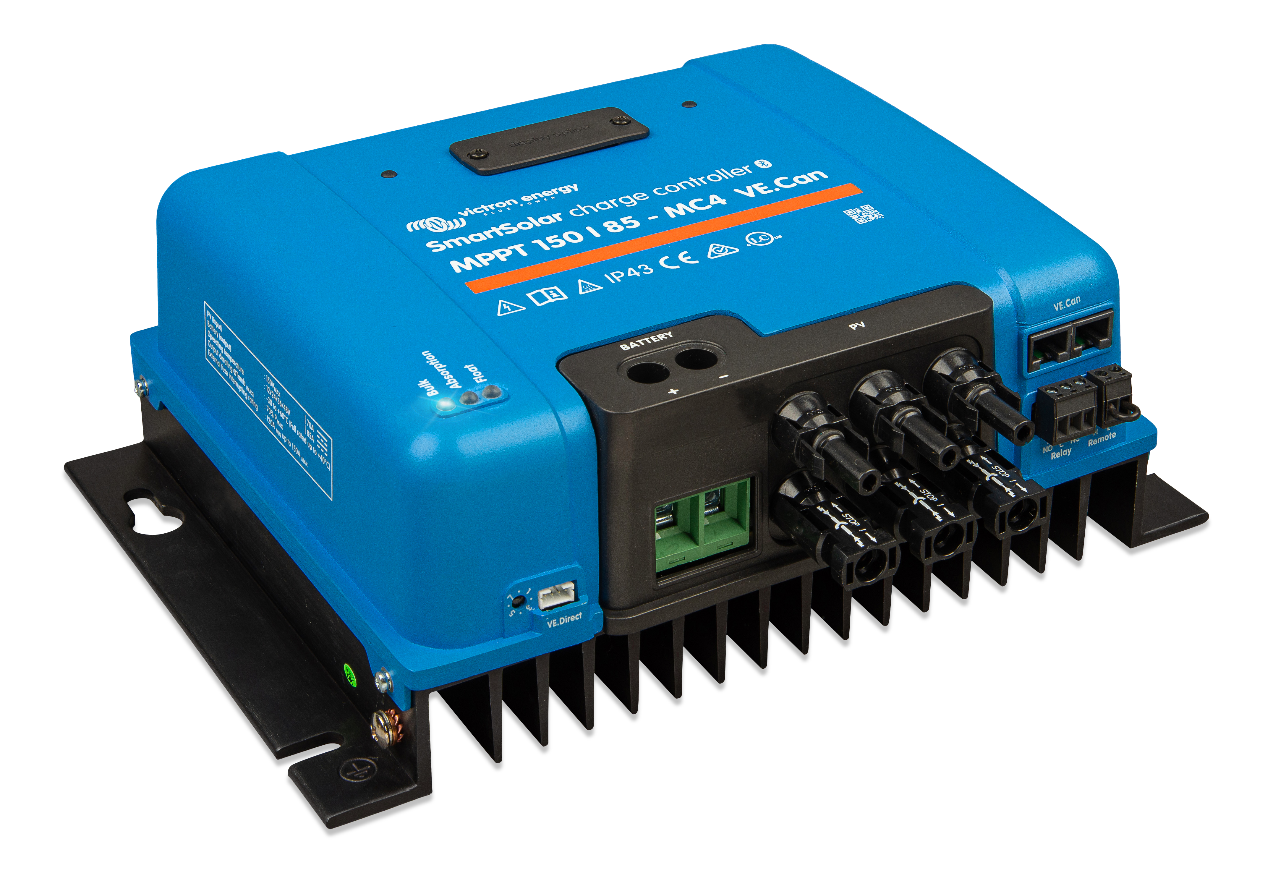 SmartSolar MPPT 150/85-MC4 VE.Can for RV and off-grid power systems