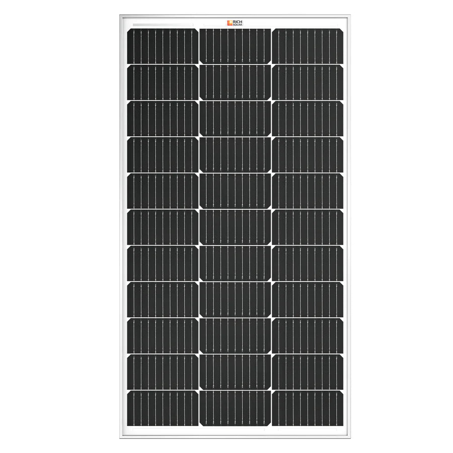 MEGA 100 | 100 Watt Solar Panel | Premier 12V Off-Grid Solar Panel for Vans, Campers, Boats | 25-Year Output Warranty | UL Certified