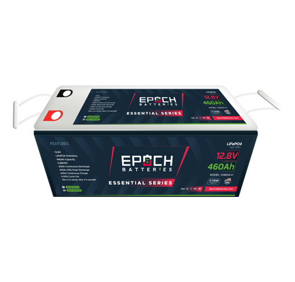 EPOCH 12V 460Ah (5.89kWh) Essential Series - Bluetooth & Heated LiFePO4 Battery