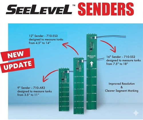 Garnet 710-AR2 SeeLevel II 9" Sensor Board for Low-Profile RV Tanks