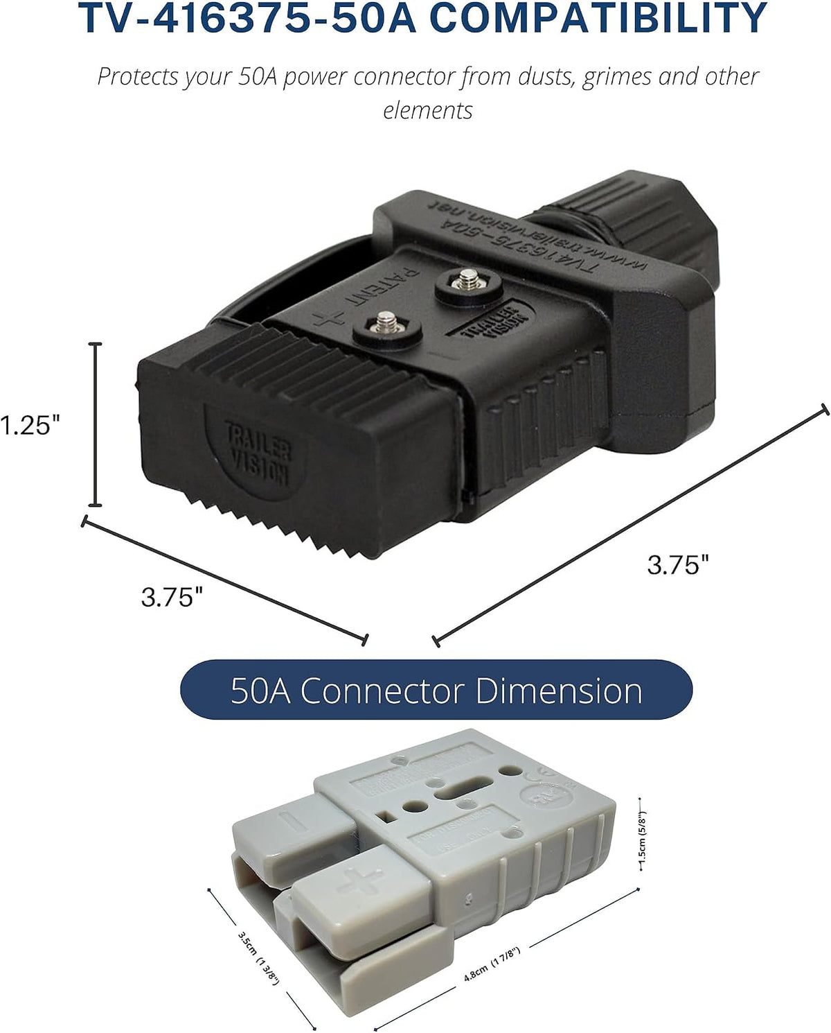 Trailer Vision 50Amp Screw Connector