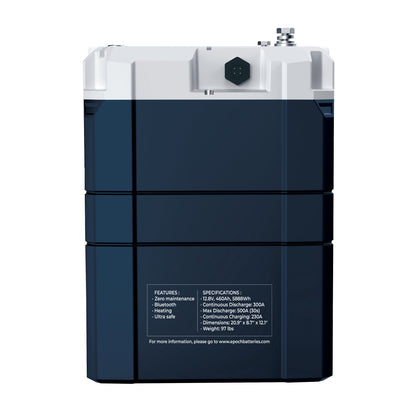 EPOCH 24V 230Ah (5.89kWh) V2 Elite Series - Heated & Bluetooth & Victron Comms LiFePO4 Battery