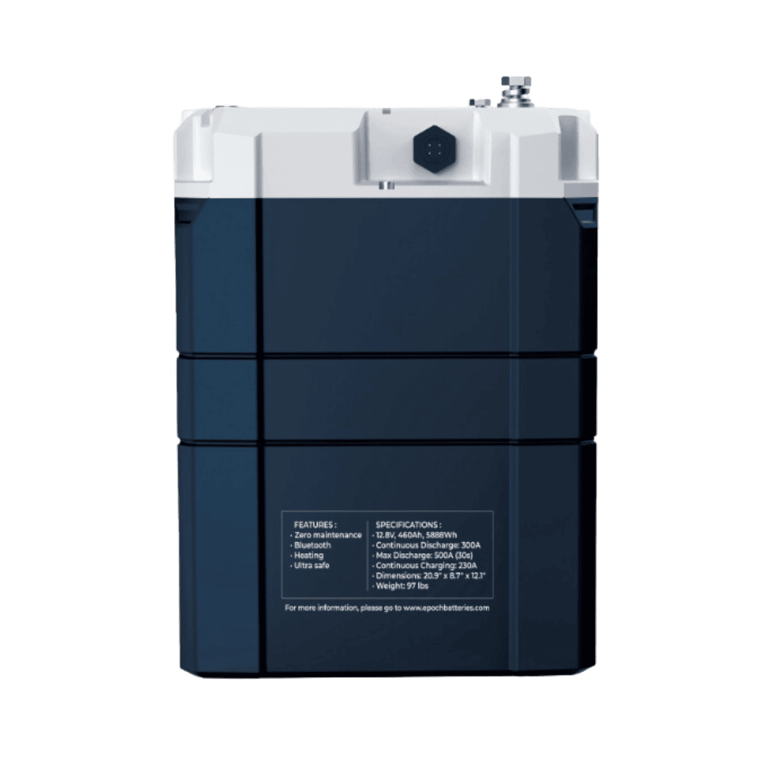 Epoch 12V 460Ah V2 Elite Series - Heated & Bluetooth & Victron Comms LiFePO4 Battery - C12460A