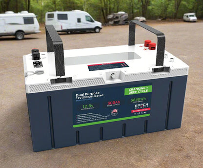 Epoch 12V 300Ah Pro Series - LiFePO4 Cranking & Deep Cycle Lithium Battery (Dual Purpose) - DP12300H