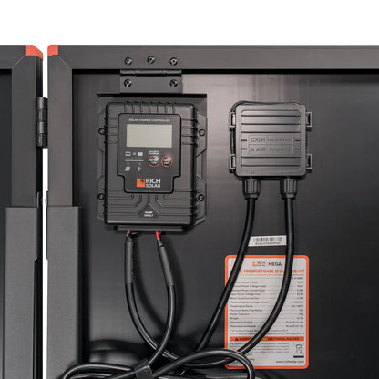 MEGA 100 Portable Briefcase Charging Kit | 100 Watt Portable Solar Panel | Premium 12V Portable Solar Panel for Generators, Boats, Power Stations | High Efficiency