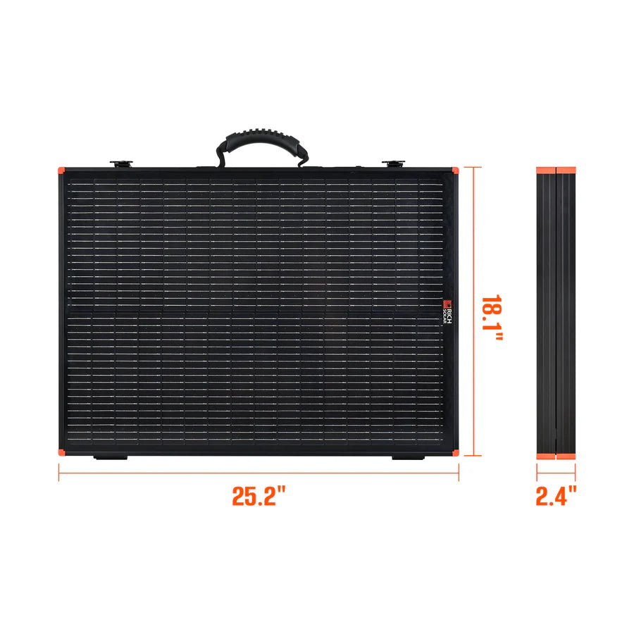 MEGA 100 Portable Briefcase Solar Panel | 100 Watt Portable Solar Panel