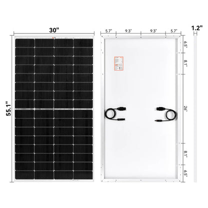 MEGA 220 | 220 Watt Solar Panel | Premium 12V Off-Grid Solar Panel for RVs, Cabins, Boats | 25-Year Output Warranty | UL Certified
