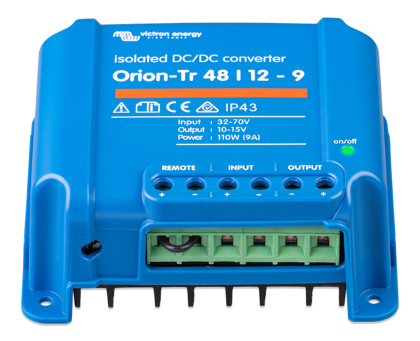 Orion-Tr 48/12-9A (110W) Isolated DC-DC converter