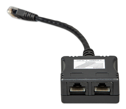 RJ45-splitter 1xRJ45 male/15cm cable/2xRJ45 female