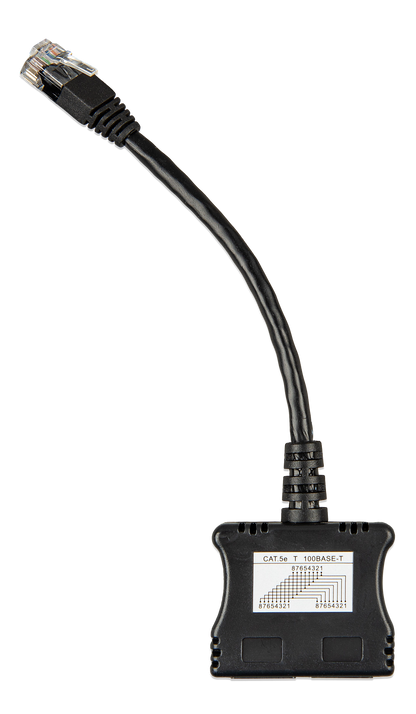 RJ45-splitter 1xRJ45 male/15cm cable/2xRJ45 female
