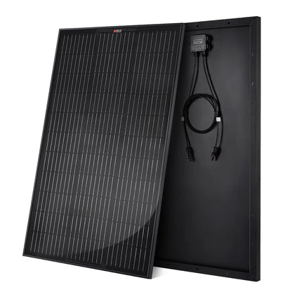 MEGA 100 ONYX | 100 Watt Solar Panel | Premier 12V Off-Grid Solar Panel for Vans, Campers, Boats | 25-Year Output Warranty | UL Certified