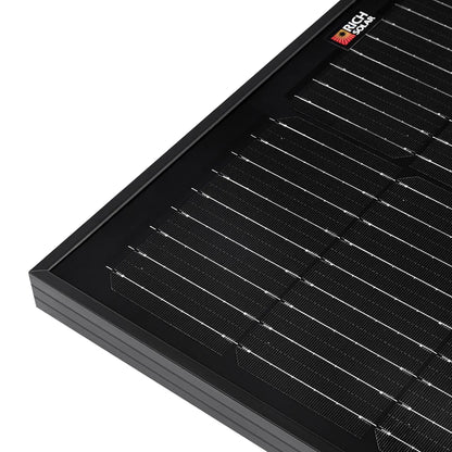 MEGA 100 ONYX | 100 Watt Solar Panel | Premier 12V Off-Grid Solar Panel for Vans, Campers, Boats | 25-Year Output Warranty | UL Certified