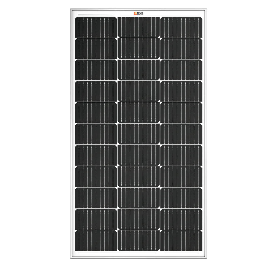 MEGA 100 | 100 Watt Solar Panel | Premier 12V Off-Grid Solar Panel for Vans, Campers, Boats | 25-Year Output Warranty | UL Certified