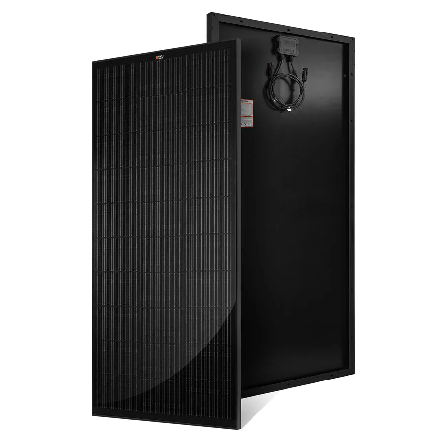 MEGA 200 ONYX | 200 Watt Solar Panel | Premier 12V Off-Grid Solar Panel for RVs Cabins, Boats | 25-Year Output Warranty | UL Certified