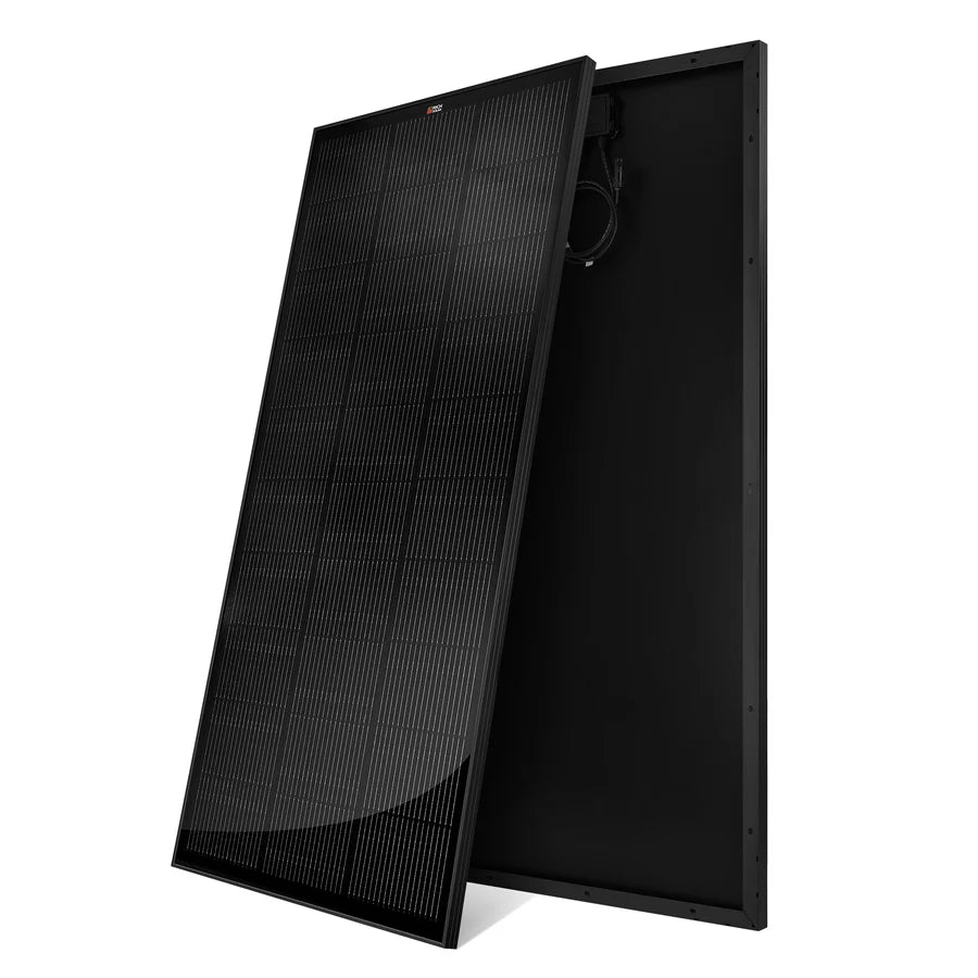 MEGA 200 ONYX | 200 Watt Solar Panel | Premier 12V Off-Grid Solar Panel for RVs Cabins, Boats | 25-Year Output Warranty | UL Certified