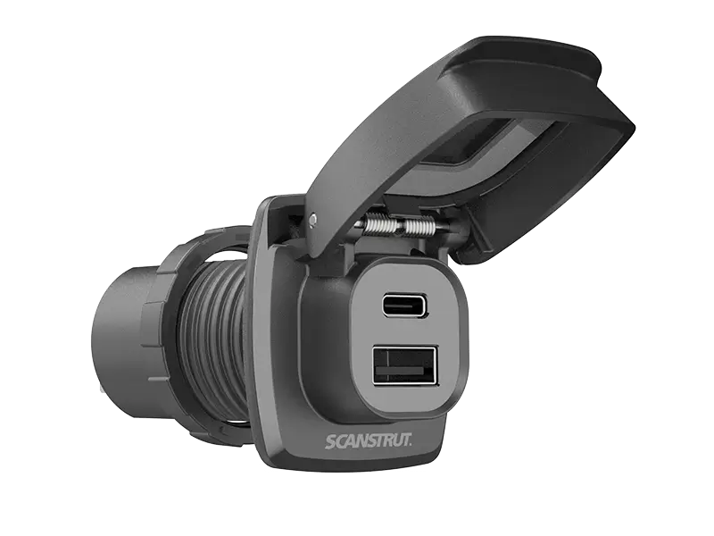 Scanstrut Flip Pro Plus - Fast Charge USB-A & USB-C Socket - SC-USB-F4