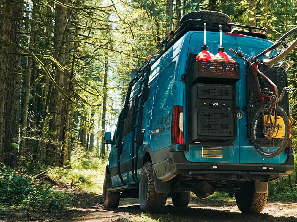 Adventure Van Rear Platform Gear Cage