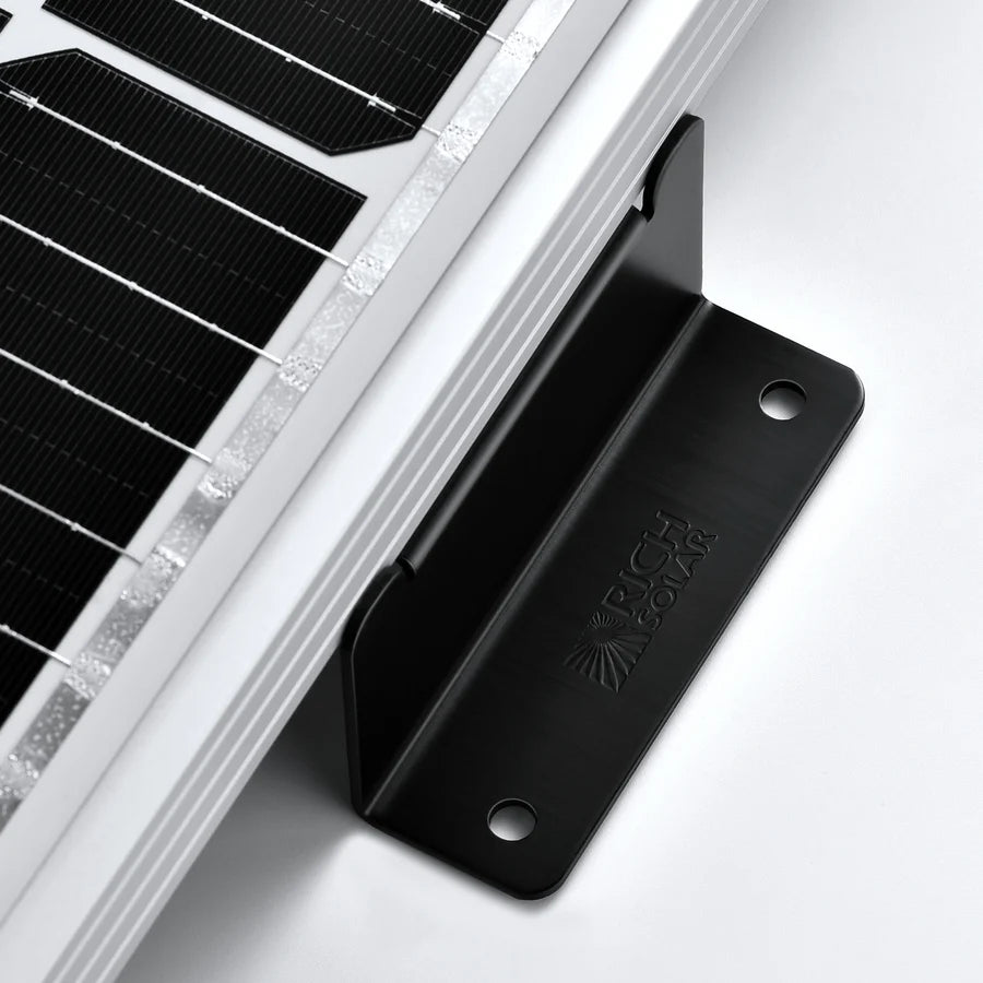 Z-Brackets | Mounting Hardware Z-Brackets with Screws - (Black - 2 inch)