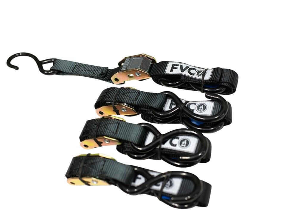 Adventure Van 1" Cam Straps with Coated S-Hooks