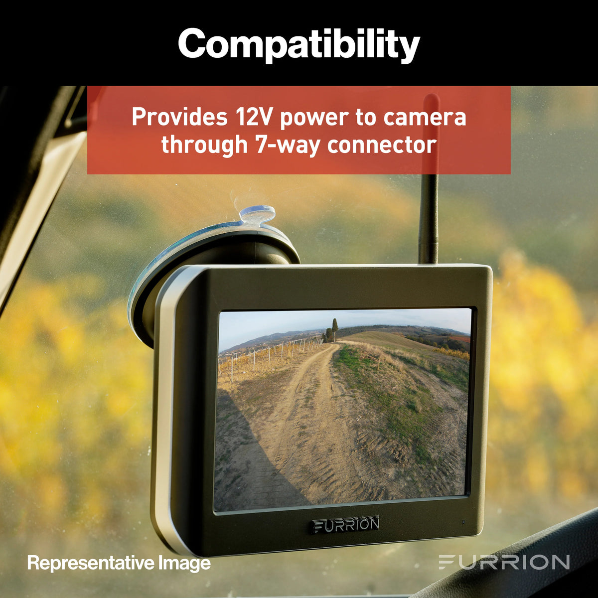 Furrion Camera System 7-Way Adapter with Power Switch