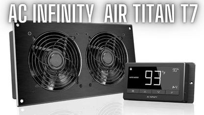 AC Infinity AIRTITAN T7, Crawlspace Ventilator Fan 12" with Temperature Humidity Controller